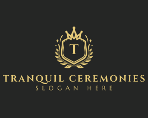 Royalty Wreath Crown logo design