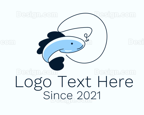 Minimalist Fish Tackle Logo