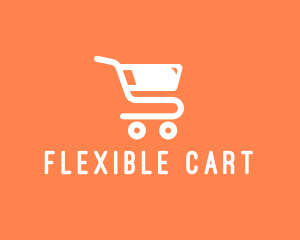 Grocery Shopping Cart logo design