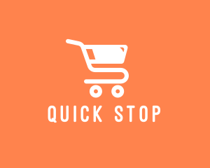 Grocery Shopping Cart logo design