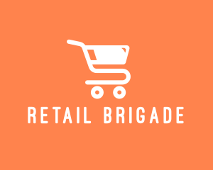 Grocery Shopping Cart logo design