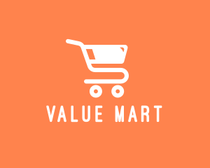 Grocery Shopping Cart logo design