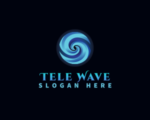 Water Whirlpool Wave logo design