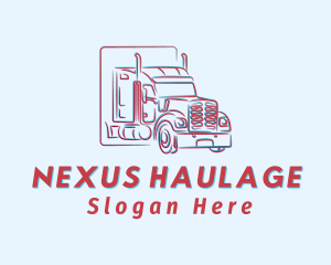 Red Truck Haulage logo design