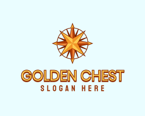 Golden Star Compass logo design