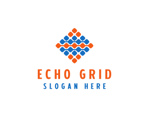 Tech Grid Circuit logo design