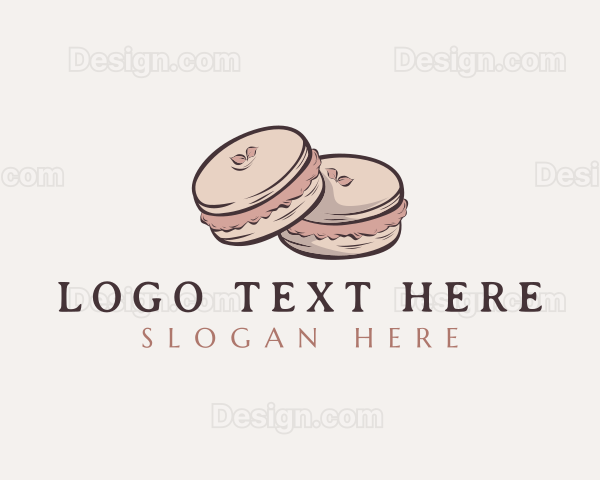 Sweet Macaron Dessert Logo