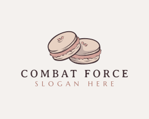 Sweet Macaron Dessert Logo