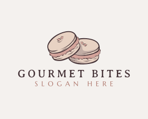 Sweet Macaron Dessert logo design