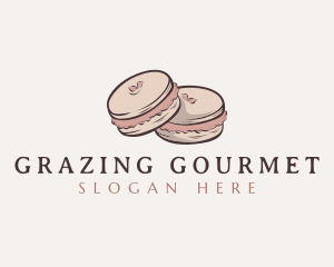 Sweet Macaron Dessert logo design