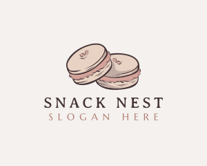 Sweet Macaron Dessert logo design