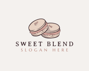 Sweet Macaron Dessert logo design