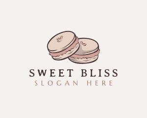 Sweet Macaron Dessert logo design