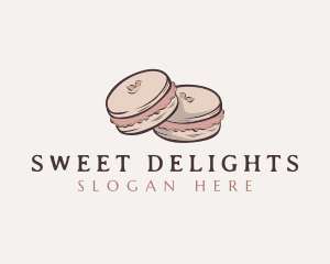 Sweet Macaron Dessert logo design