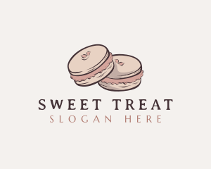 Sweet Macaron Dessert logo design