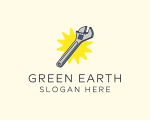 Spanner Wrench Tool logo design