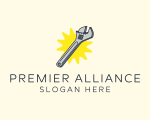 Spanner Wrench Tool logo design