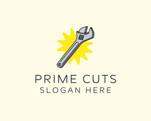 Spanner Wrench Tool logo design