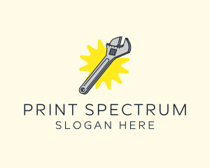 Spanner Wrench Tool logo design