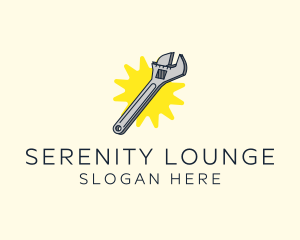 Spanner Wrench Tool logo design