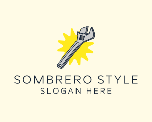 Spanner Wrench Tool logo design