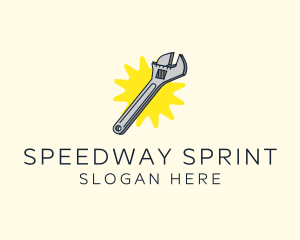 Spanner Wrench Tool logo design