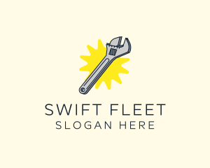 Spanner Wrench Tool logo design