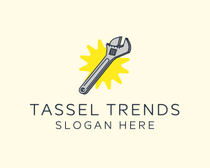 Spanner Wrench Tool logo design