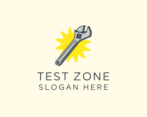 Spanner Wrench Tool logo design