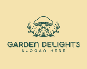 Herbal Mushroom Gardening logo design