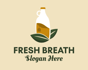 Organic Drink Bottle  logo design