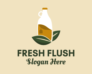 Organic Drink Bottle  logo design