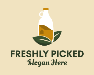 Organic Drink Bottle  logo design