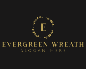 Golden Wedding Leaf logo design