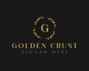 Golden Wedding Leaf logo design