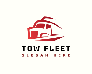 Trailer Truck Transport logo design