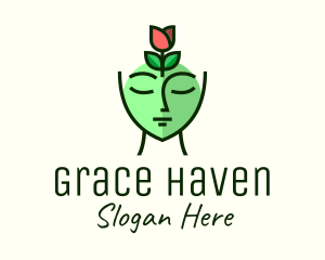 Green Rose Woman logo