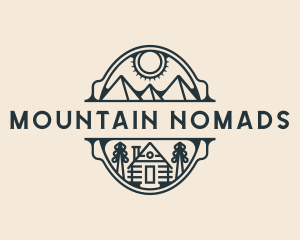 Mountain Cabin Camping logo design