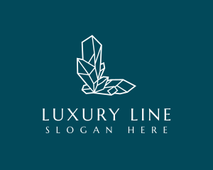 Luxury Crystal Letter L logo design