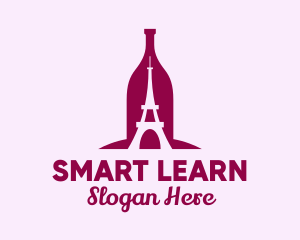 French Wine Bottle Logo