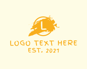 Acrylic Paint Brush logo