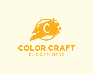 Acrylic Paint Brush logo