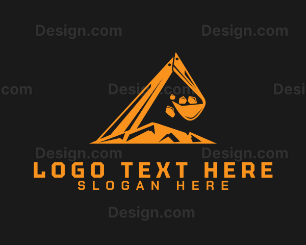 Industrial Digging Excavator Logo