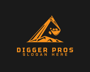 Industrial Digging Excavator logo design