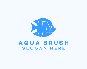 Fish Aquarium Marine logo design