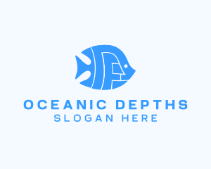 Fish Aquarium Marine logo design