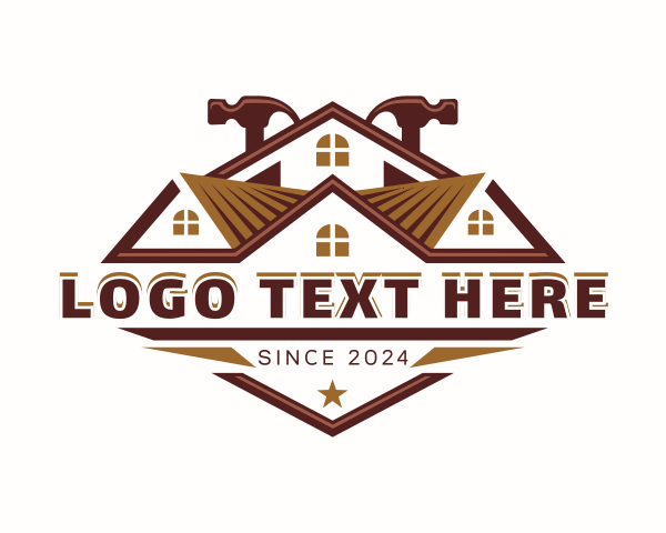 Roofing Hammer Carpentry logo