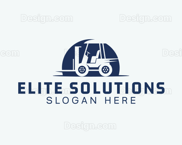 Forklift Machinery Storage Logo