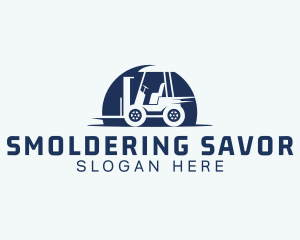 Forklift Machinery Storage Logo