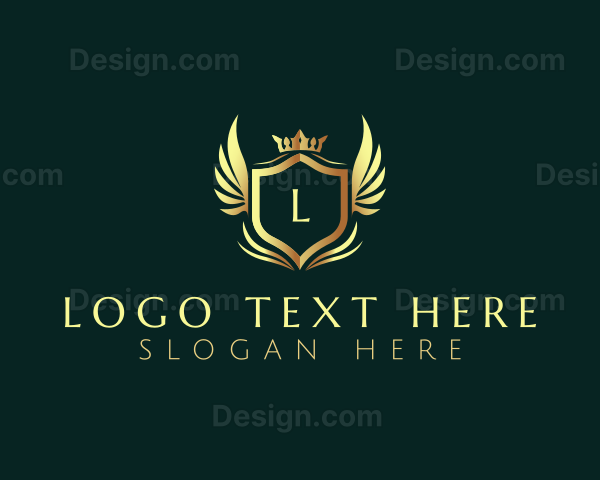 Luxury Crown Shield Logo